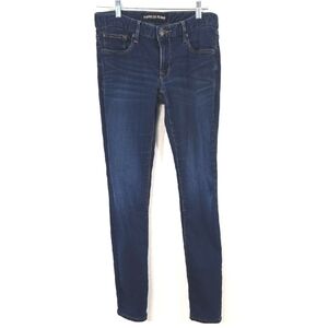 EXPRESS Medium Wash Skinny Jeans w/Stretch Classic Comfortable School, size 4L